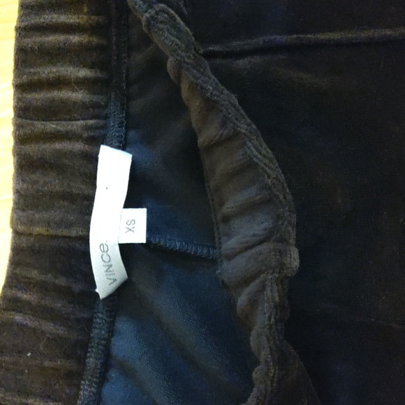 VINCE Brown Velour Striped Pants - Picture 4 of 4